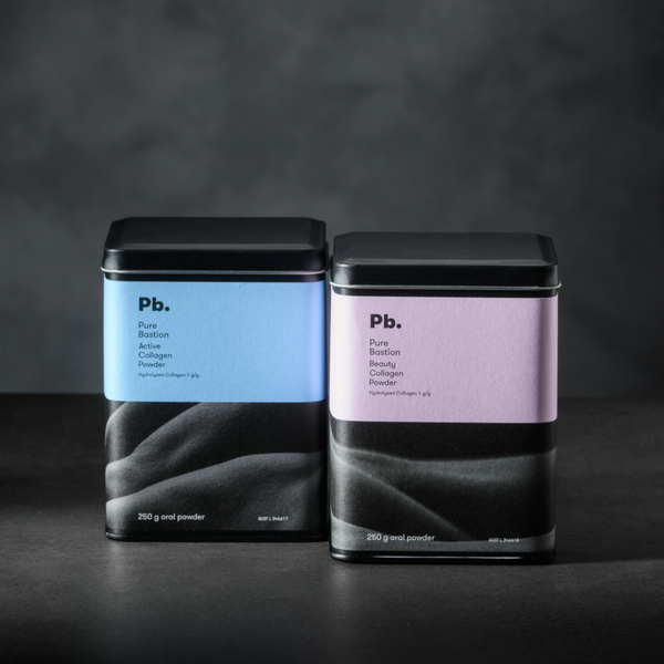 Pure Bastion Beauty Collagen Tin and Pure Bastion Active Collagen Tin